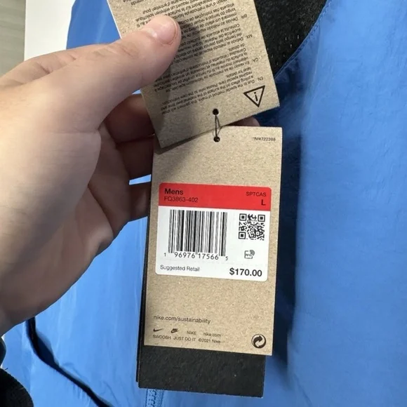 Nike Sportswear Tech Pack Therma-Fit ADV Vest Blue Size Large FQ3863-402 NEW - Picture 5 of 5